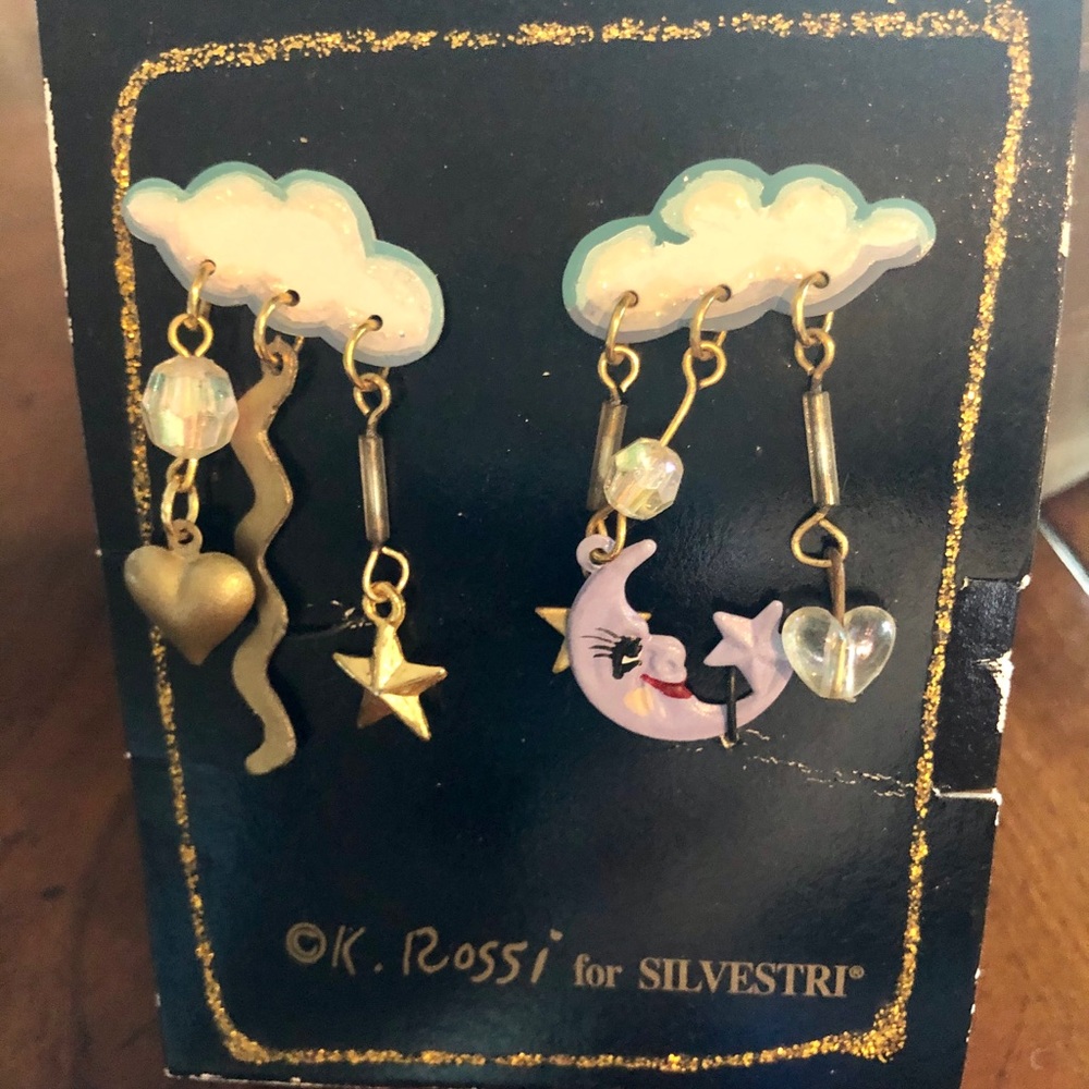 Vintage K. Rossi for Silvestri charm earrings